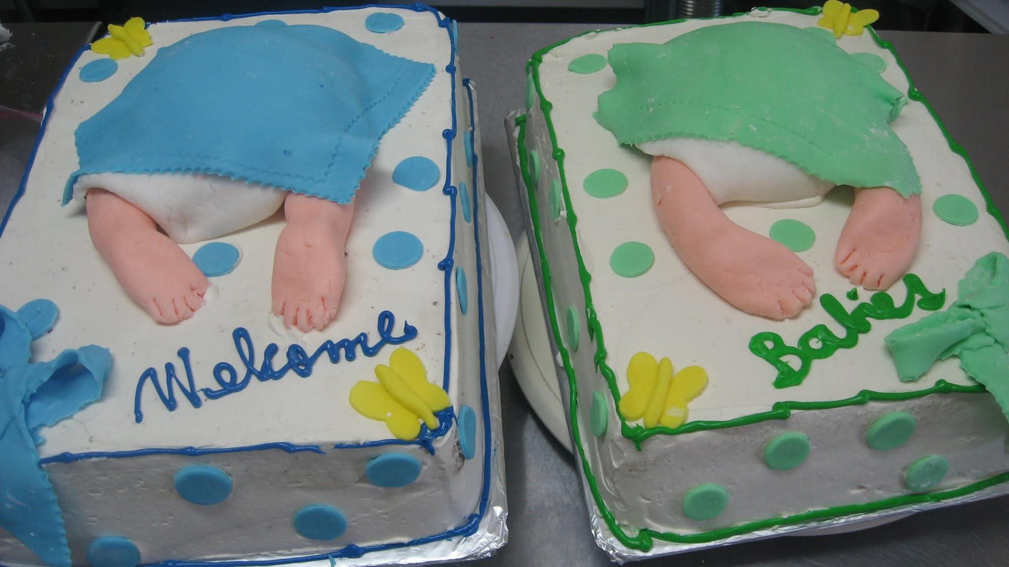 Pastel de baby shower o revelación de género 50