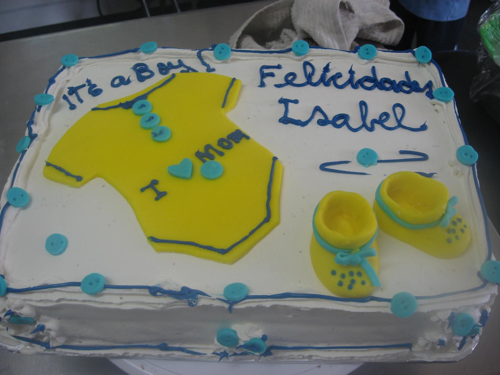 Pastel de baby shower o revelación de género 54