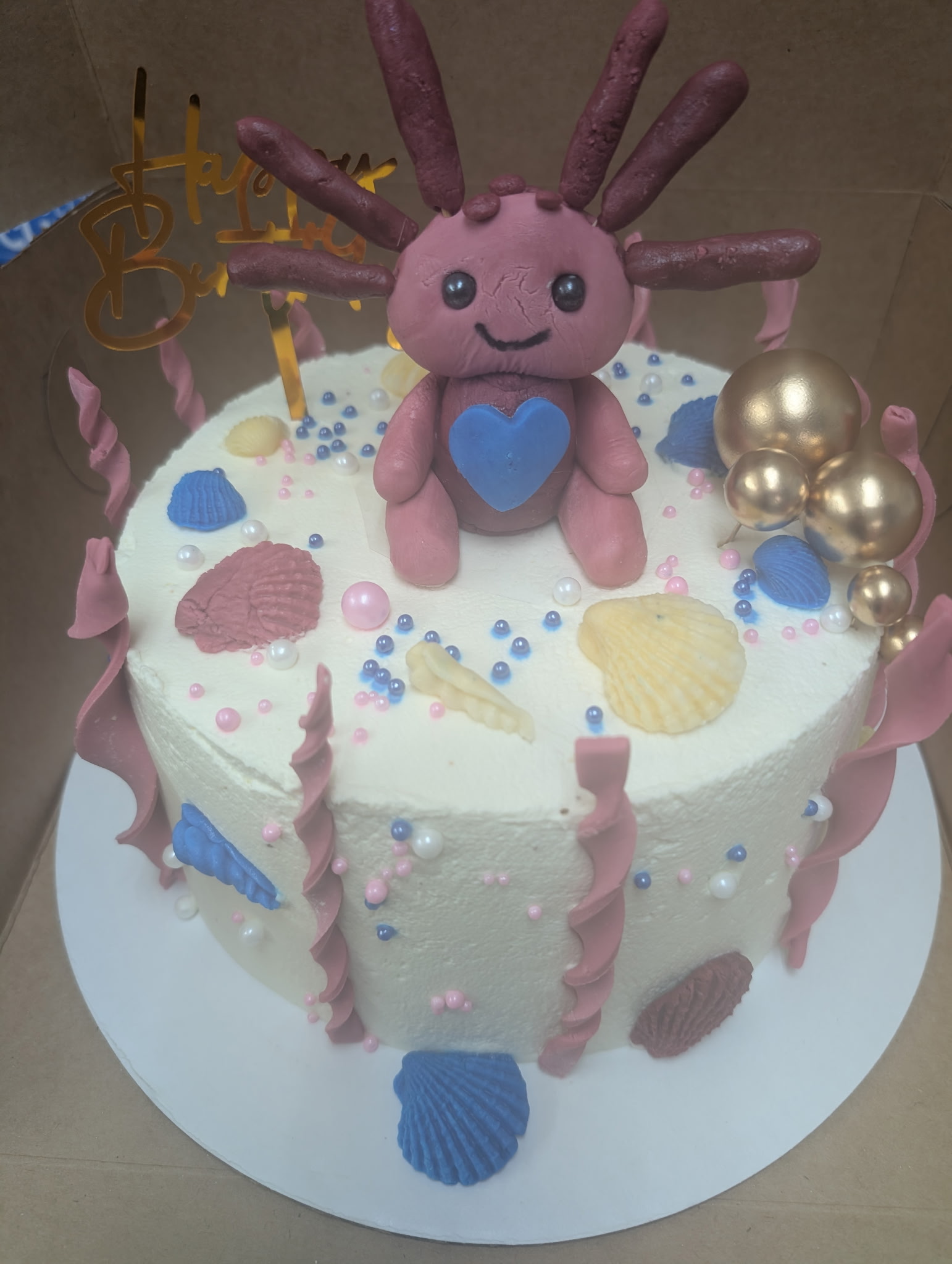 Pastel de cumpleaños decorado