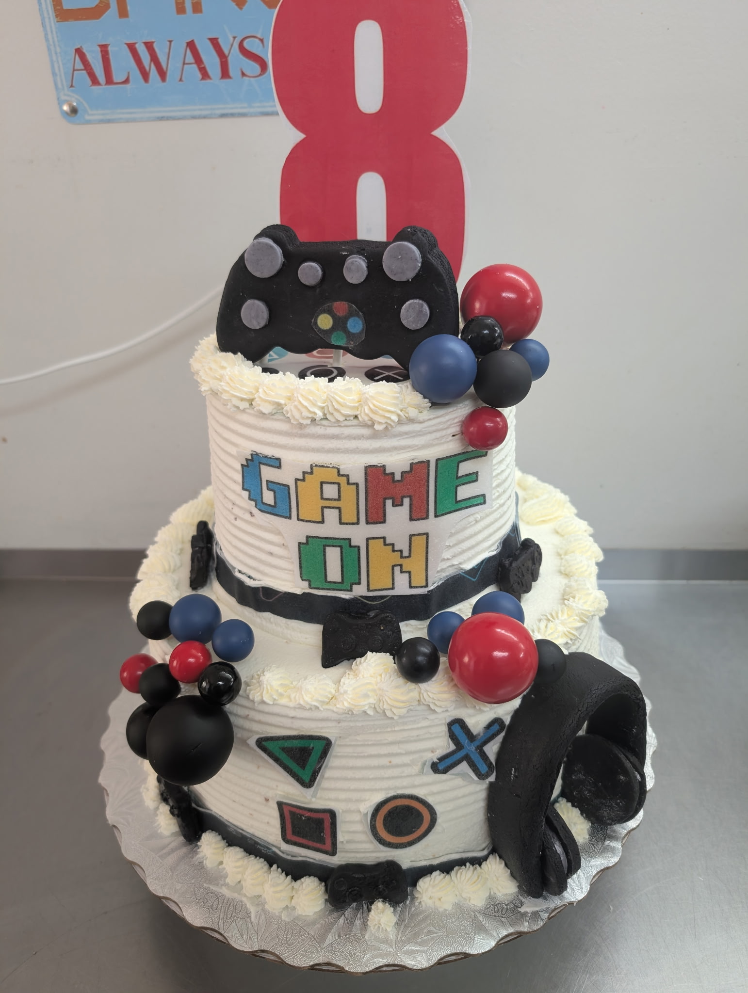 Pastel con temática gamer
